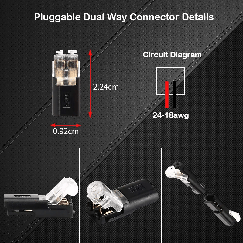 (đ„Last Day Promotion - 49% off)2024Double-wire Plug-in Connector With Locking Buckle(The more you buy, the more discounts you get)