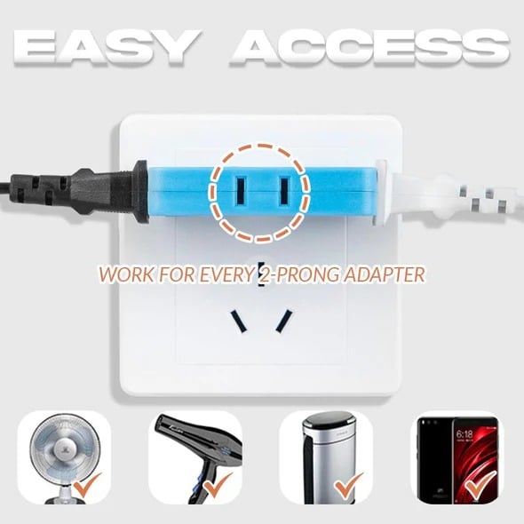 (🔥Last Day Promotion - 50% off)180 Degrees Rotatable Socket Converter
