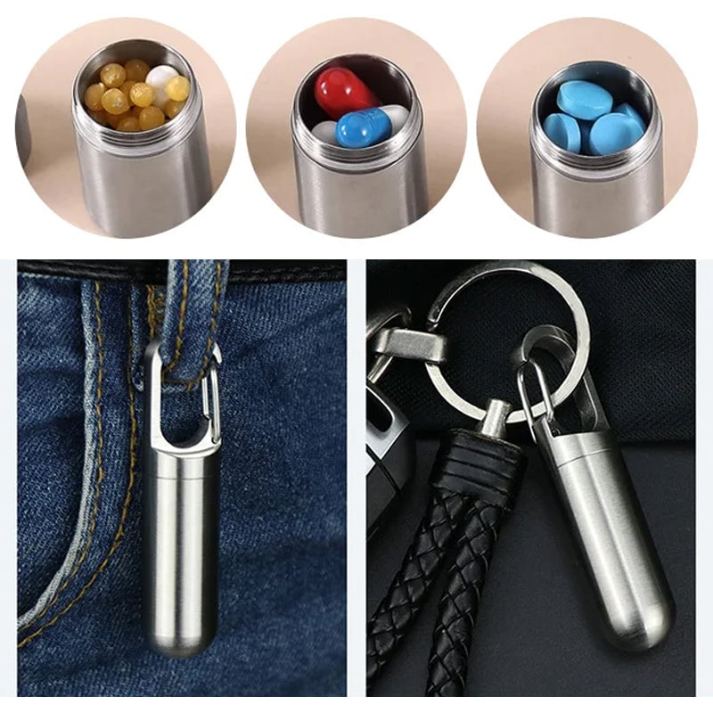 (🔥Last Day Promotion - 49% off)2024-Moisture-proof and Waterproof Stainless Steel Sealed Storage Bottle