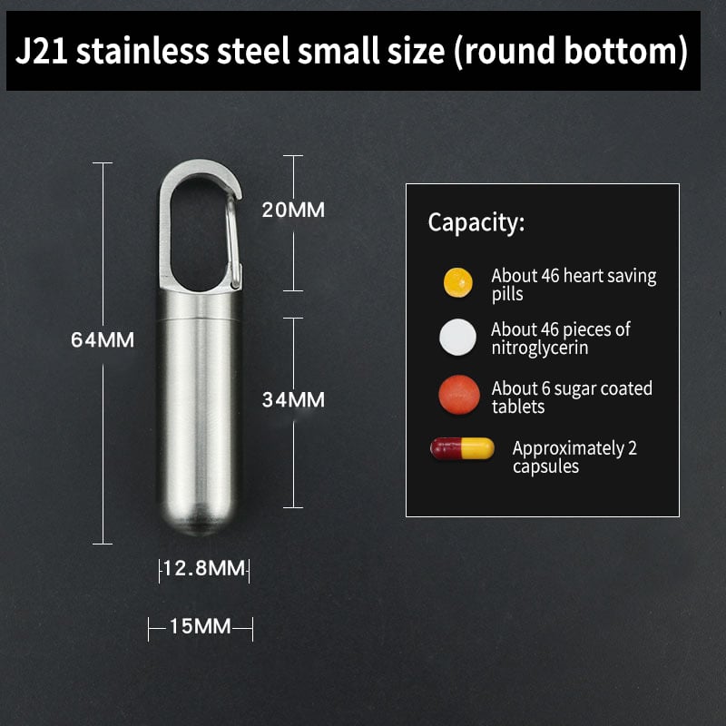 (🔥Last Day Promotion - 49% off)2024-Moisture-proof and Waterproof Stainless Steel Sealed Storage Bottle