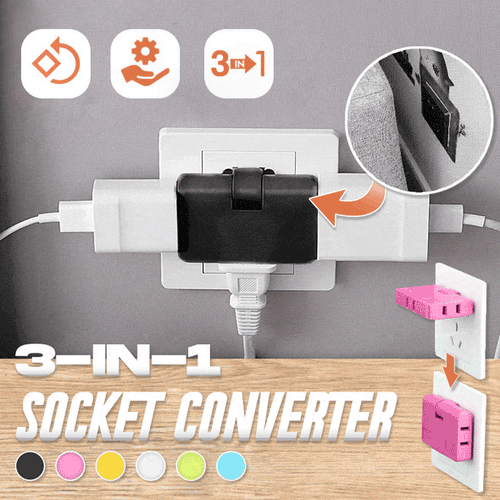 (🔥Last Day Promotion - 50% off)180 Degrees Rotatable Socket Converter