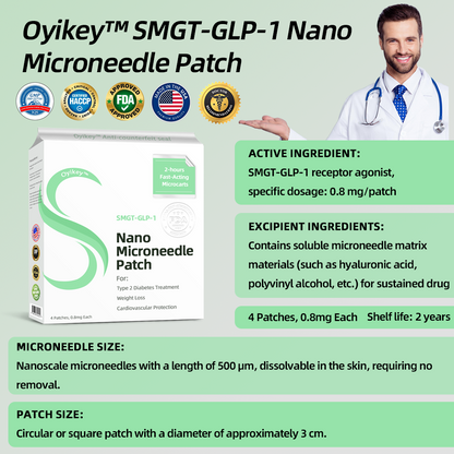[Regain your figure in 7 days] 👩‍⚕️0yikey™ SMGT-GLP-1 Nano Microneedle Patch（Painless, long-lasting, addressing diabetes, obesity, and cardiovascular diseases）🔥🔥🔥
